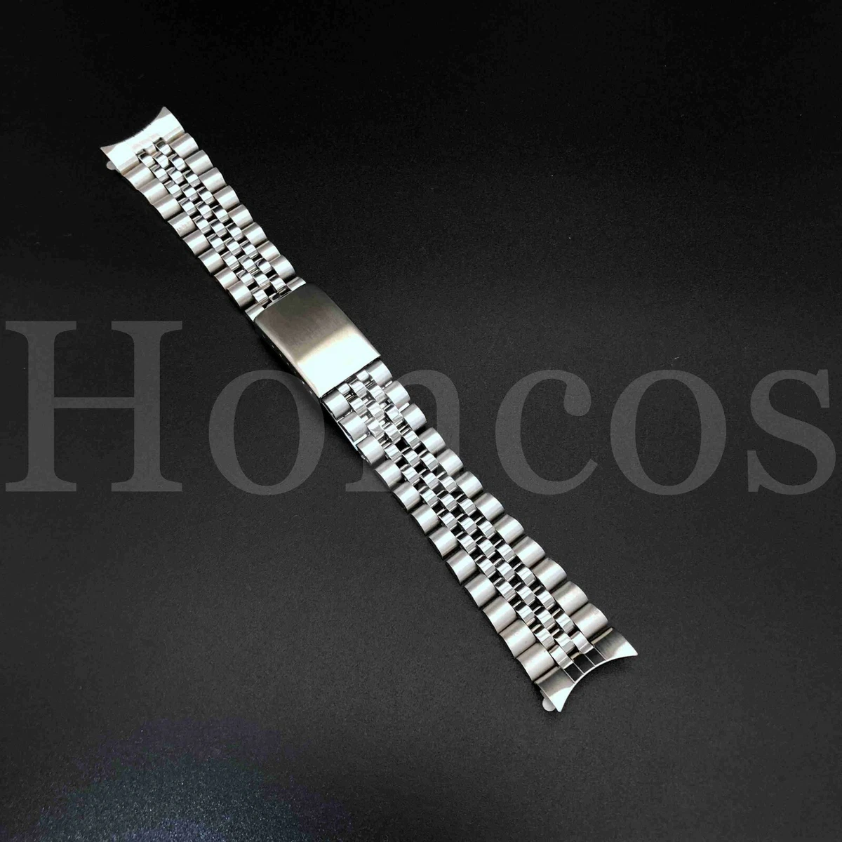 19mm Silver Gold Hollow Curved End Solid Screw Links Watch Band Jubilee  strap For Seiko 5 SNXS73 75 7SNXS80 SNXS81 SNXF05 SNXG47