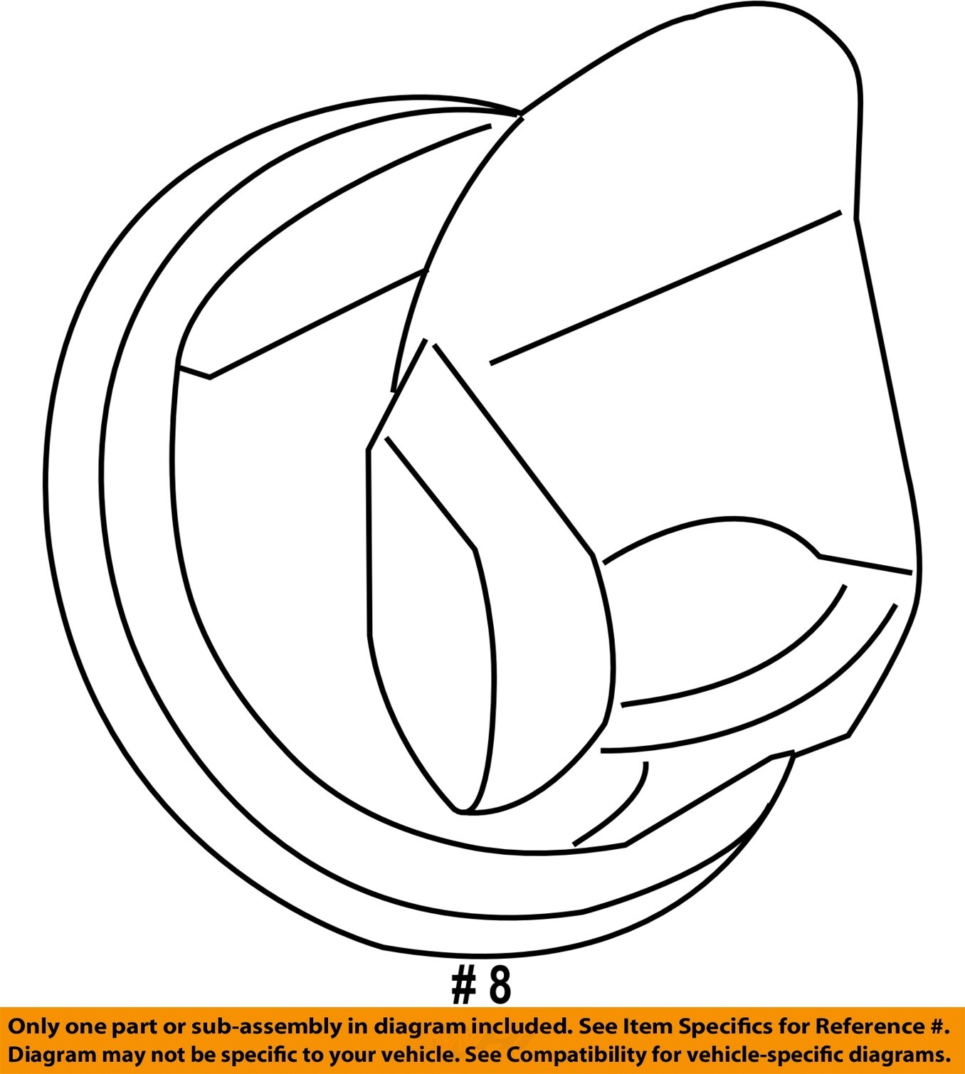 0912 Ford Escape Fuel Filler Neck Retainer OEM 9L8Z9A212A for sale
