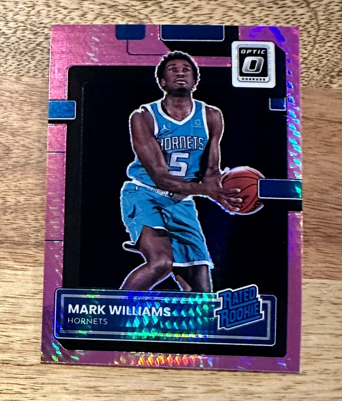 2022-23 Donruss Optic Mark Williams Pink Hyper Rated Rookie RC #245 ~ Hornets