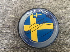JONATAN BERGGREN AUTOGRAPH SWEDEN PUCK GRAND RAPIDS GRIFFINS/RED WINGS