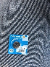 Genuine Renata 371 SR920SW Swiss Made Silver Oxide Watch Battery, Exp:09/2027