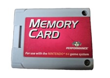 Memory Card Plus Nintendo 64 N64 Controller Pak by Performance P-302
