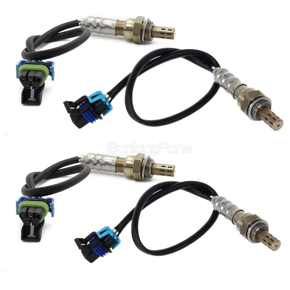 Sensor de oxígeno O2 aguas arriba y aguas abajo 4 piezas para Hummer H3 H3T 2009 2010 - 5,3 L Foto 4 de 4