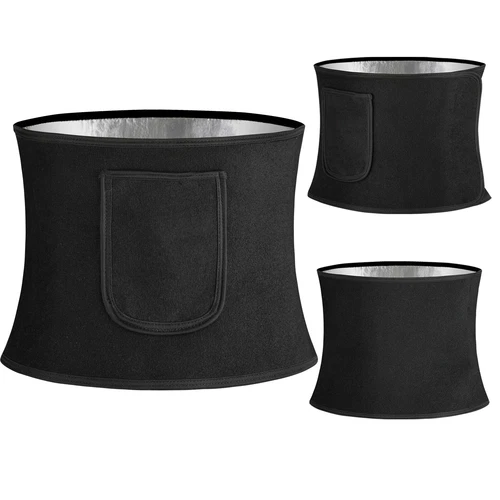 Herren Taillenschneider Saunagürtel Schweiß Body Shaper Fatburner Shapewear Band Wrap - Bild 23 von 25