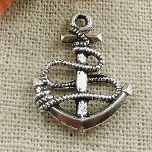 Envío gratuito 100 piezas tibetano plata ancla charms 24x19mm L-090 - Imagen 3 de 4