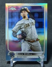 Blake Snell Base Refractor 2022 Topps Chrome Baseball Card #196 San Diego Padres