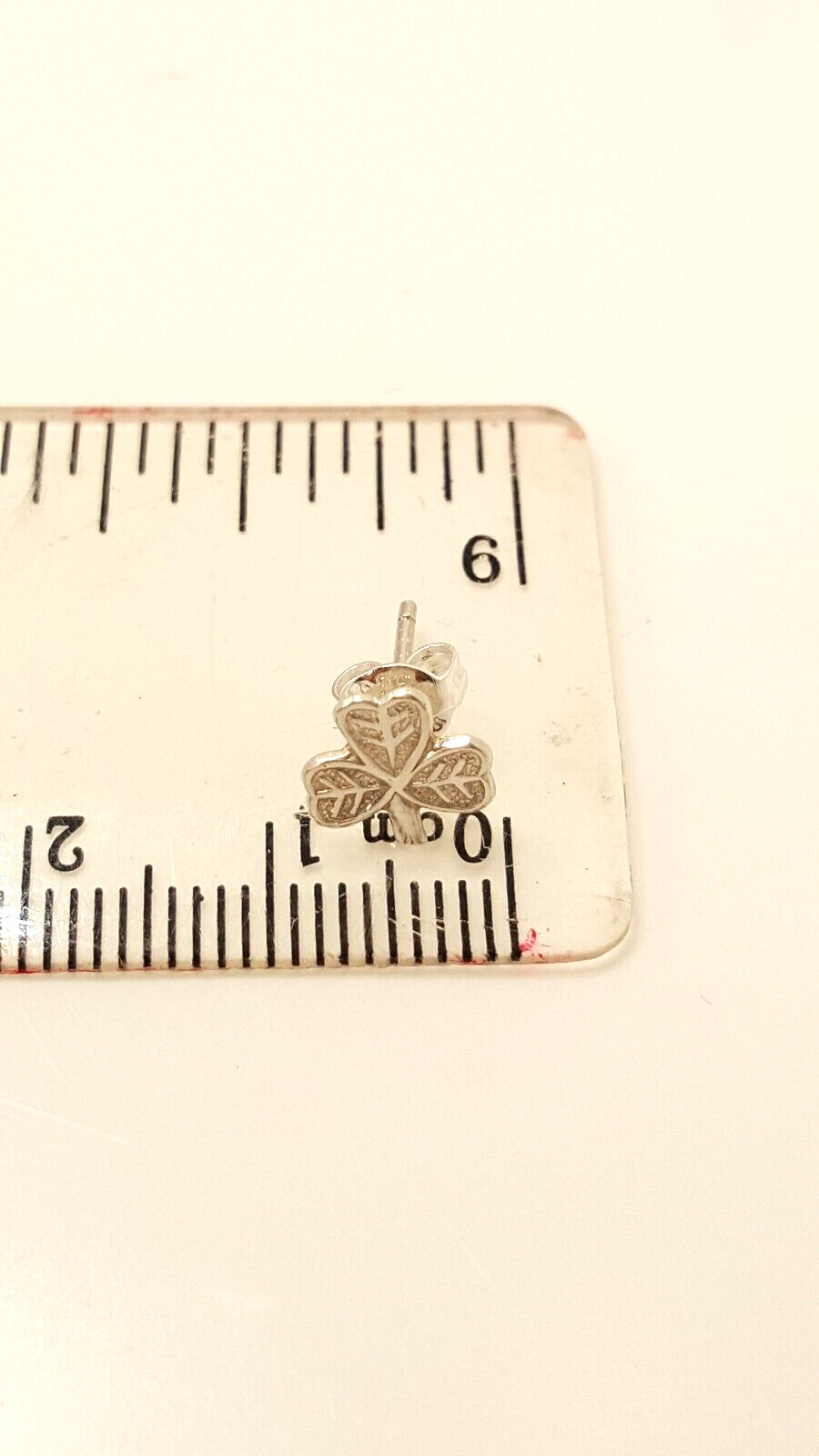 Gorgeous Solid Three Leaf Clover Stud Earrings 92… - image 23