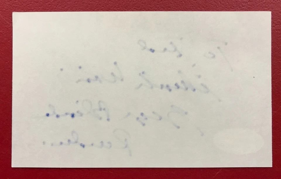 George Blanda Signed Index Card JSA Certified AUTO Chicago Bears HOF (d.2010)! - Image 3 of 4