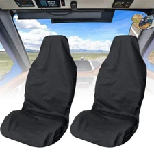 PAIR THROW OVER STYLE CAR FRONT SEAT COVERS SEAT PROTECTOR WATERPROOF UNIVERSAL