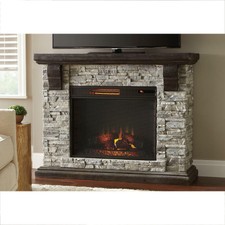 Be Modern 46 Stanton Electric Fireplace In Almond Stone For Sale