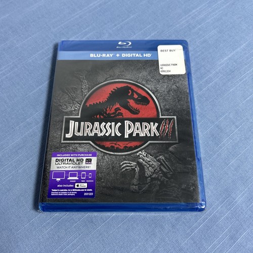 Jurassic Park III (Blu-ray Disc, 2015, Includes Digital Copy UltraViolet) NIB