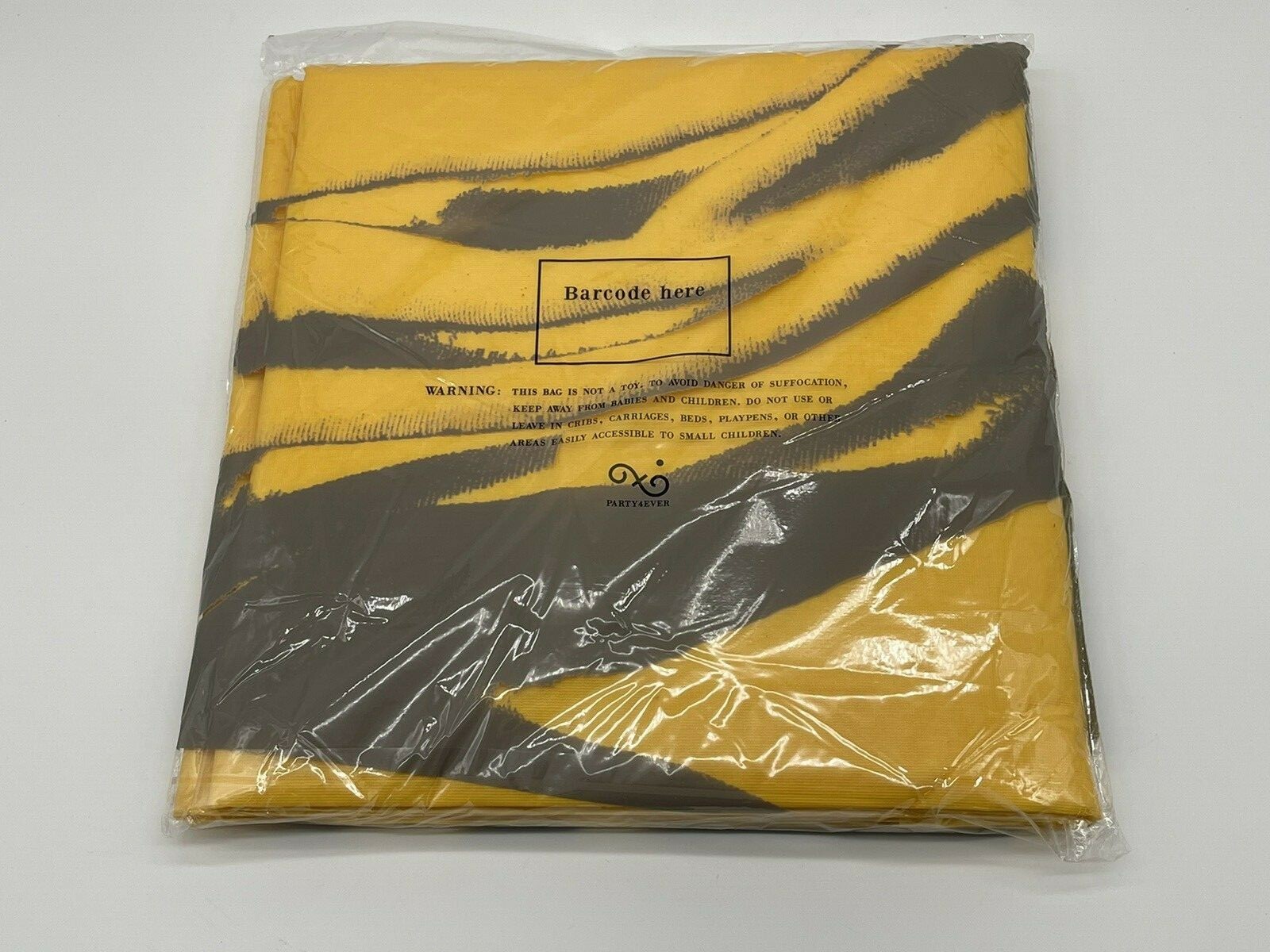 PARTY4EVER HEAVY DUTY PLASTIC TABLE COVER Diameter 54"x108" Yellow OILWATERPROOF