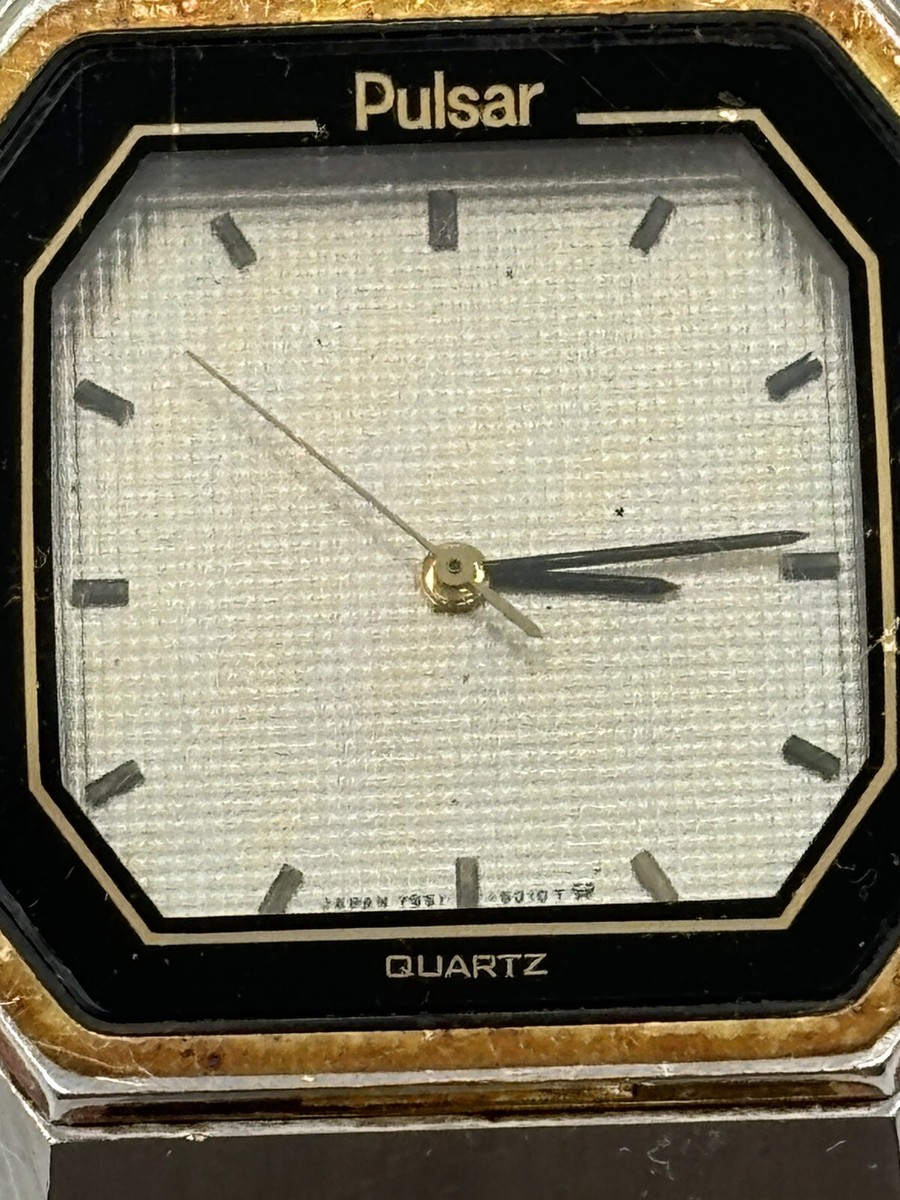 PEZのLCDウォッチ Pulsar Y951-5019 Ana-Digi World Time Watch, Works, USED, VERY