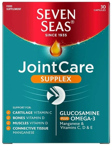 Seven Seas Jointcare Supplex Vitamins with Glucosamine plus Omega-3, 30 Capsules