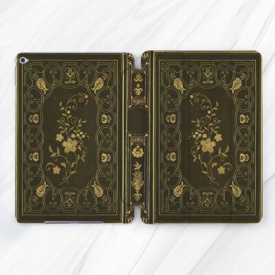 Vintage Old Book Floral Case For iPad 10.2 Air 13 11 Pro 13 Mini 7 11th gen A16