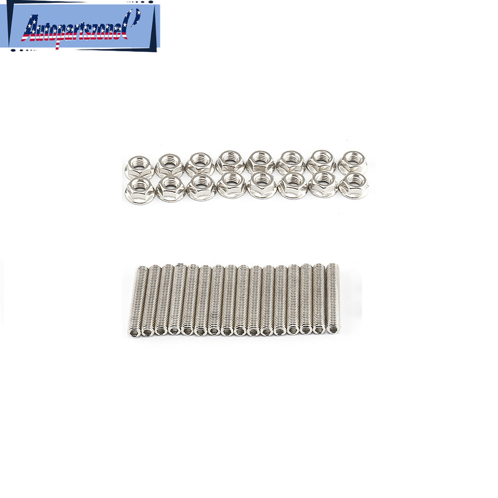 Stainless Steel Bolts Exhaust Manifold Header Stud Kit For Ford F150 4.6/5.4L V8 eBay