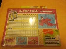 Nickelodeon Odd Parents Magnetic My Daily Duties Chore Chart New See Description