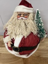 Vintage Santa Claus Christmas Plastic and Styrofoam Figurine Doll 9