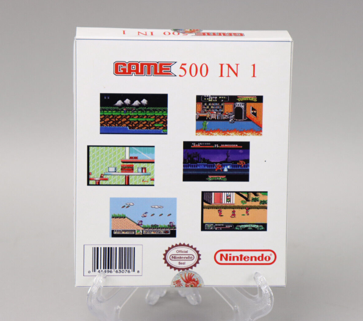 Multi Cart Nes Super Games 500 In Game List NES 500 In Game
