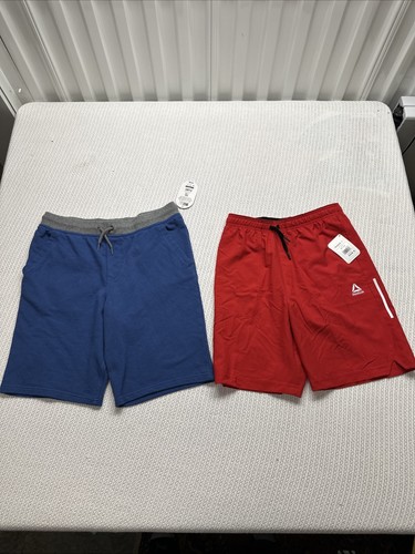 Lot (2) Shorts Boys 18 XXL Reebok Shorts/Wonder Nation Gym Fitness Athletic NEW - Picture 2 of 7