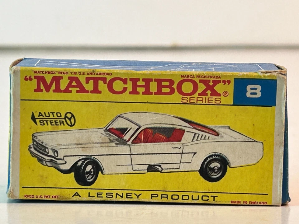 Matchbox No. 8 Ford Mustang with Original F Type Box - Image 3 of 4