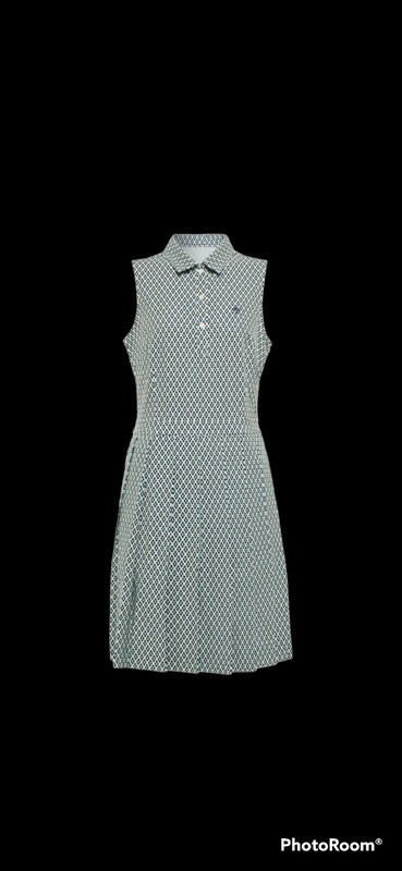 Tory Burch  Sport Tennis/Golf Large Pleated  Dress French Cream Seedling NWT 