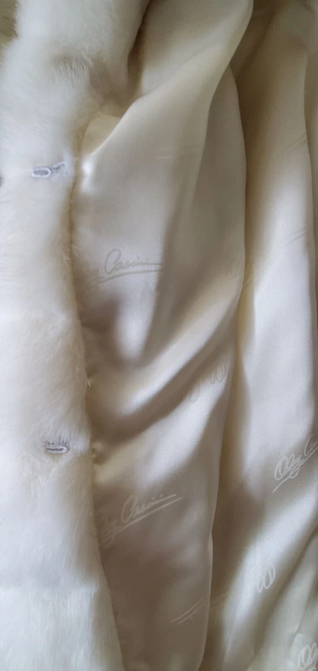 De colección Oleg Cassini Visón Rubio Lujo Largo Medio Imitación Piel + Sombrero de Piel a Juego Foto 4 de 4