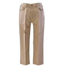 Mens Vintage Levi's Polyester Pants Tan Beige Gold Tab Size 34x30 Straight Leg