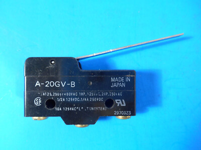 1 Piece Omron A-20Gv-B Switch Snap Lever Action High-Capacity Screw Terminals