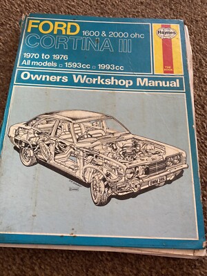 Haynes Manual Ford Contina Mk3 1970-1976