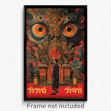 Thai Movie Poster - Unusual Barrow (Thailand Psychedelic Art Retro Film Print)