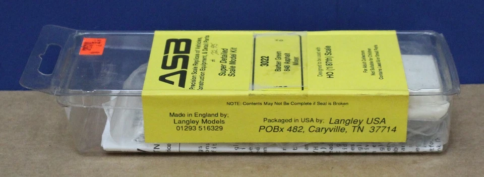 Langley ASB 3022 OO 1:76 Barber Green 848 Asphalt Mixer White Metal Kit NIB Eng - Image 3 of 4