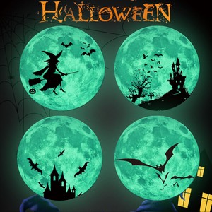 Pegatinas De Pared De Halloween Que Brillan En Oscurida... Pegatinas De Pared De Halloween Que Brillan En Oscurida...