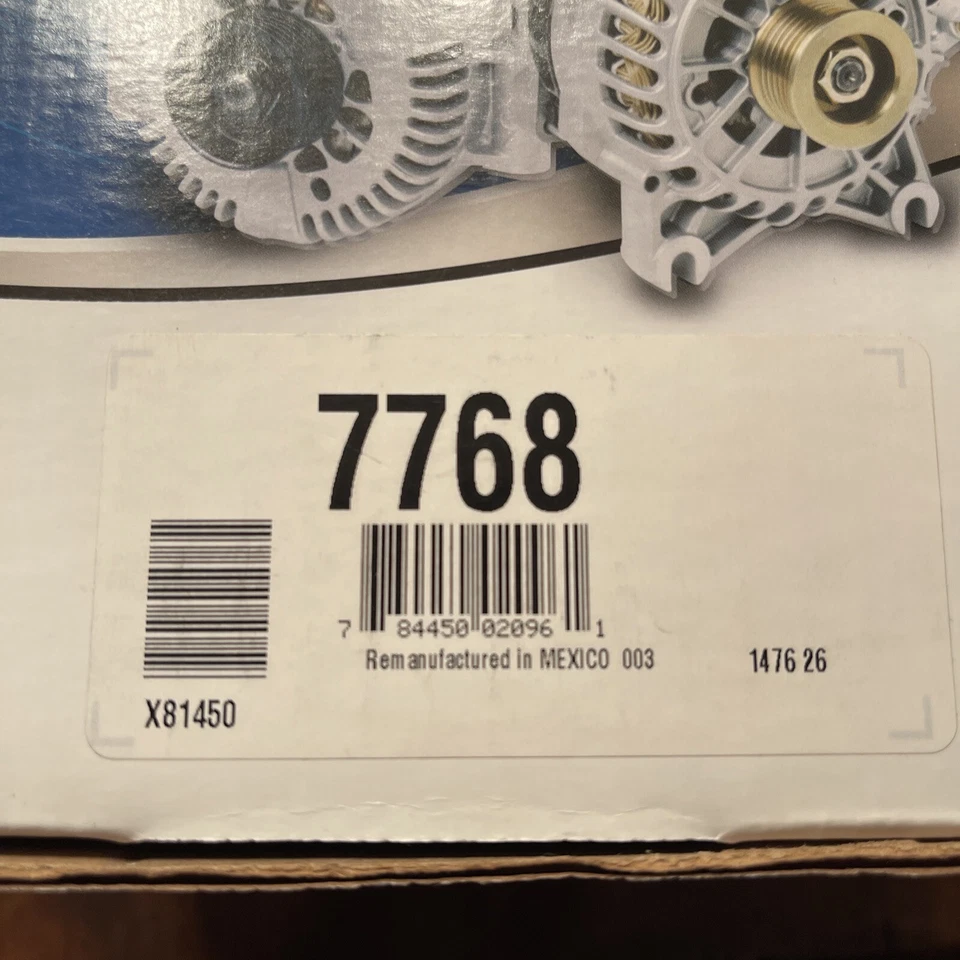Alternador BBB Industries 7768 Reman Ford F-150 y más Foto 2 de 3
