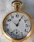 Antique Elgin 349 21j 18s Hunter Case 14k Gold Fill Railroad Pocket Watch Works