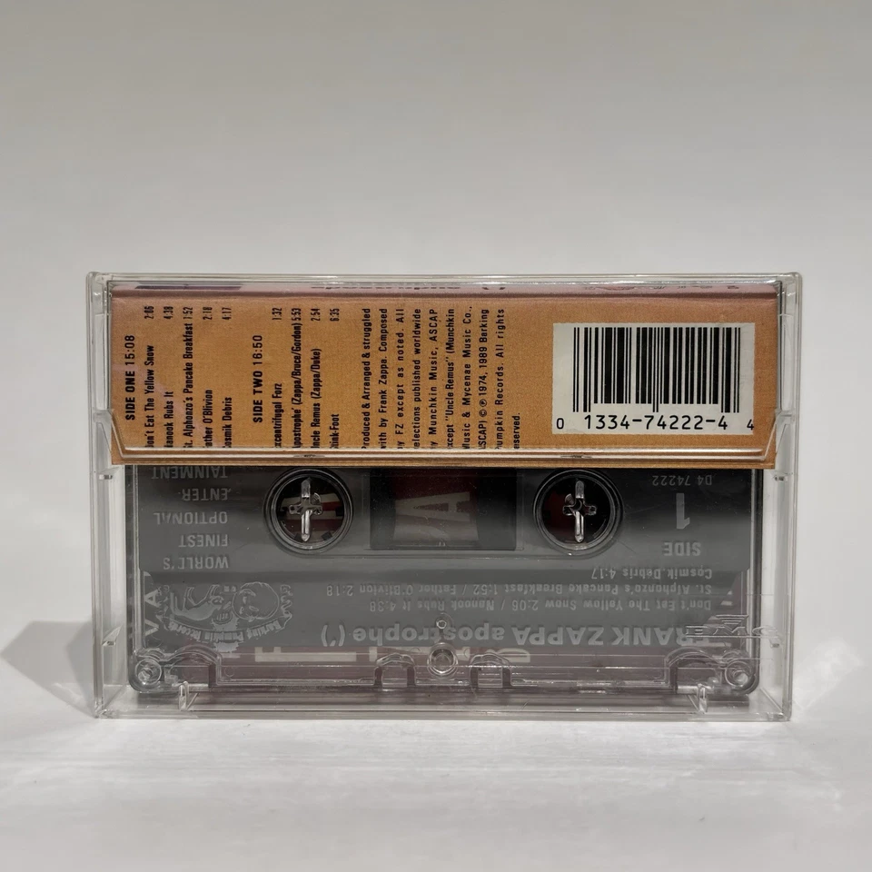 Frank Zappa Apostrophe (') Cassette Tape 1989 Barking Pumpkin Records D4 74222 - Image 4 of 4