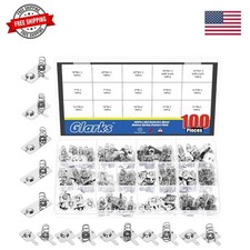 100pcs 10 Sizes AA Nickle Plated Battery Springs Kit, Batterys Negative to Po...