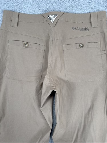 Columbia PHG PANTS MENS 34X30 (fit 36x30) BROWN HIKING hunting PERFORMANCE - Picture 7 of 11