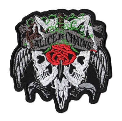 Alice In Chains Patch | Skull American Grunge Alternative Heavy Metal Band Logo
