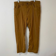 Prana Men's Brion Pant II Brown Size 38 x 30 Hiking Stretch Outdoor Trail