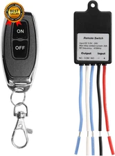 Mini Wireless Remote Control Switch DC 6V 12V 24V 36V 60V 1 Channel RF Relay