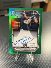 2026 Bowman Chrome 1st Andrew Fischer Green Auto /99 #CPA-AF Brewers