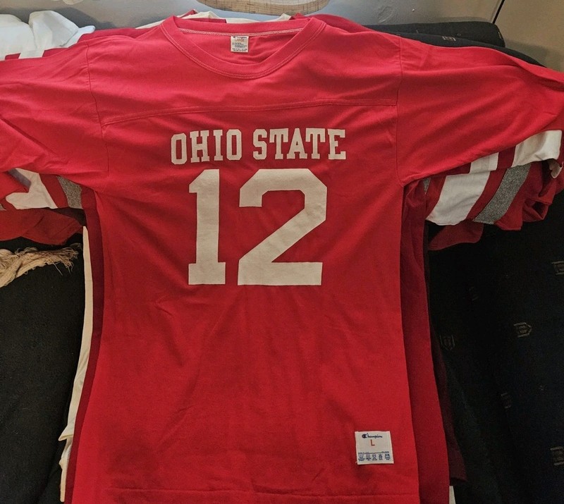 OHIO STATE BUCKEYES CHAMPION JERSEY VINTAGE 1980S SIZE L RARE!
