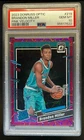 2023-24 Donruss Optic Brandon Miller Pink Velocity Prizm Rated Rookie /79 PSA 10