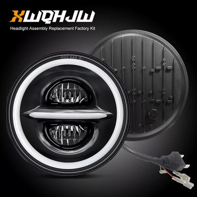 Pair 7''LED Headlight For TOYOTA LAND CRUISER FJ40 FJ45 FJ50 FJ55 FJ60 FJ62 FJ70