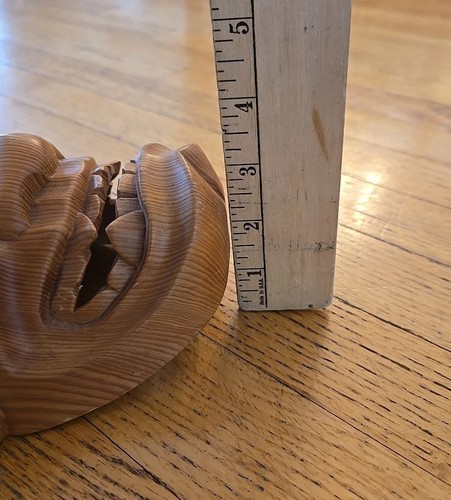 Vintage Japanese Wooden Mask Hannya Demon Ogre Kagura Kabuki - Picture 12 of 13