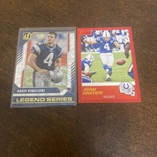 Adam Vinatieri 2024 Legend Series & 2019 Score Red Parallel 