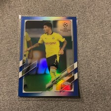 2020-21 Topps Chrome UCL - Jadon Sancho #78 Blue Refractor /150