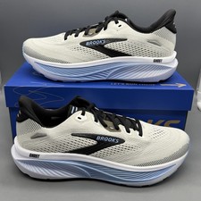 Brooks Ghost 18 Mens Size 8 D Running Training Gym Shoes White Black Blue NWB