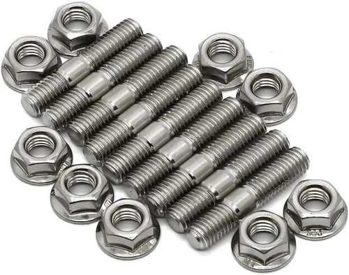 AUTOVIC Exhaust Manifold Stud Kit 9 Pcs 304 Stainless Steel Exhaust Manifold Bol - Picture 1 of 7